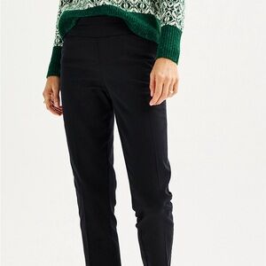 NWT Croft & Barrow women’s effortless stretch straight pull on pants SZ 8 short